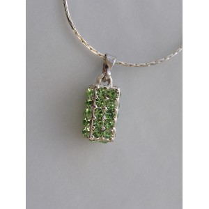 Swarovski přívěsek obdélníček zelený